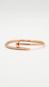Rose Gold Nail Cuff Bangle
